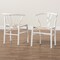 Baxton Studio Paxton Modern White Finished Wood 2Piece Dining Chair Set 224-2PC-12345-ZORO - alternate 2
